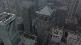 Breathtaking 4K Aerial Footage of Canary Wharf financial district London