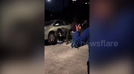 UK couple confront armed thieves targeting vehicle's catalytic converter