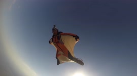 Wingsuit skydiving malfunction