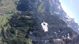 WINGSUITNG FROM HELICOPTER EIGER DAYS SWITZERLAND 2019  1-6 clips