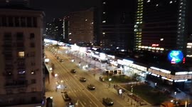 Convoy of military vehicles enter Moscow ahead of the city's Victory Day Parade