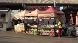 Popular Bangkok market deserted as Covid-19 third wave bites