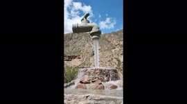 Magic griffin in the Andes Mountains