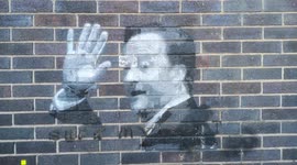 David Cameron Artwork On The Wall