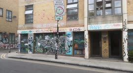 Flat Totally Covered In Graffiti