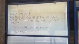Anti Covid Signs Located In Leytonstone In London
