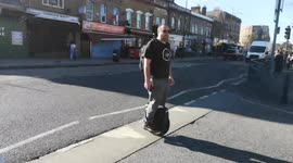 Man On A Mono Wheel