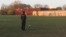 Man Attempts To Fly Helicopter