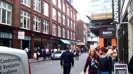 Fire Wardour Street Soho Emergency Services Arrive