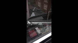 Fire Truck Crane Extension at Wardour Street Fire