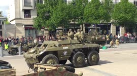 May 9, 2015: Pageant of the anti-tank ambush of German army during the liberation of Paris in May 9, 1945 - Part 2/3
