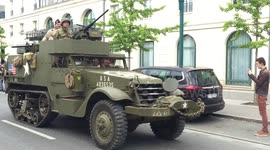 USA biggest ever military parade on 9 May 2015, in Paris - Part 1/2 HQ