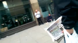 Racist guy in Manchester gets dropped by girl and her friend 01/05/2015
