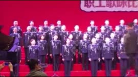 Entire choir falls through stage during concert in China