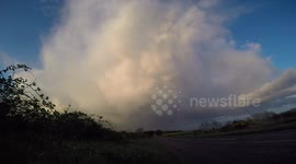 Mammatus Clouds At Sunset (2) - Go Pro Footage