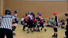 Roller Derby Madrid beats B.M.O. Roller Derby Girls 123-111