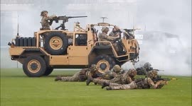 Ancient army unit practice in London