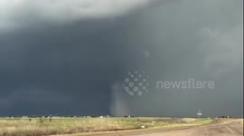 Heavy storm just south of Quanah, Texas