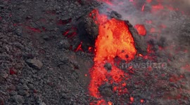 Mount Etna erupts in Sicily