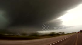 Huge supercell in Elmer, Oklahoma