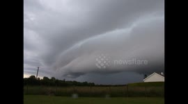 Spectacular Shelf Cloud (Arcus Cloud) Video 2