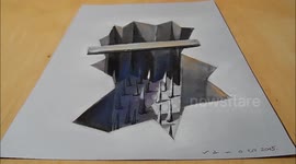 Freehand of Drawing a 3D Hole Trap
