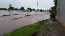 Flooding in Elk CIty, OK