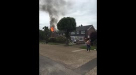 House Fire in Cheam, Surrey