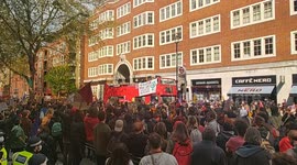 Protesters chant 'Kill The Bill' outside Home Office in London
