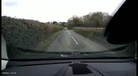 Driver not paying attention narrowly misses head on collision