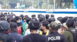 Students take part in May Day protest in Jakarta