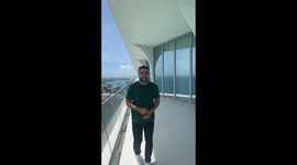Check out what a 7,000 square foot luxury balcony looks like in this $29.5m luxury Miami home