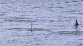 Great East Kent Model Boat Race in Minster on Sea, Kent, UK
