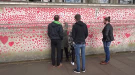 National COVID Memorial Wall in London pays tribute to lives lost during pandemic
