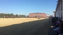 Discharging ceremony of republic of korea's marine corps in 2019