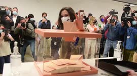 Ayuso anima a la participación por la votación por la alcaldía de Madrid 2021