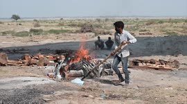 Crematoria inundated with COVID dead in northern India