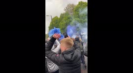Manchester City fans swarm to celebrate win over Paris Saint-Germain