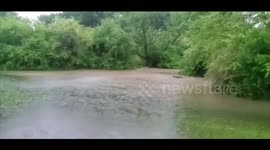 US: Heavy Rain Causes Flooding Across Central Alabama 4