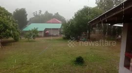 Flash floods swamp dozens of homes after rain in northern Thailand