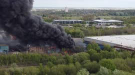Massive fire seen from 10 miles away prompts county wide response from fire and rescue