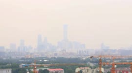 Timelapse captures sandstorm gradually engulf skyscrapers in Beijing