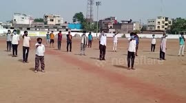 Indian police make Covid rule-breakers work out for two hours