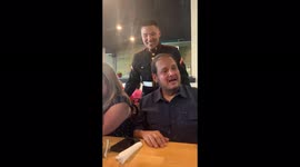 US marine surprises family by coming home early in emotional reunion
