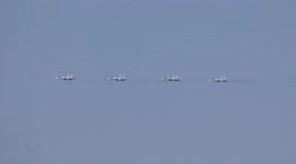Military flypast over St Petersburg as Russia celebrates Victory Day