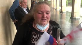 Victory Day demonstration in Rori, Georgia