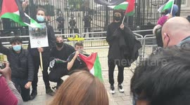 Palestine protesting outside Downing Street, London 9th May 2021