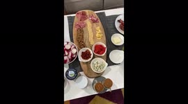 Pet parents prepare charcuterie board for dog alongside their own!