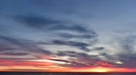 stormy sunrise over the Atlantic