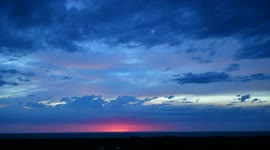 Storm in Patagonia. Nasty skies and clouds time lapse over the ocean
